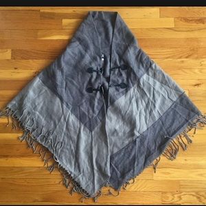 Apt 9 Gray One Size Poncho Cape Cover High Collar